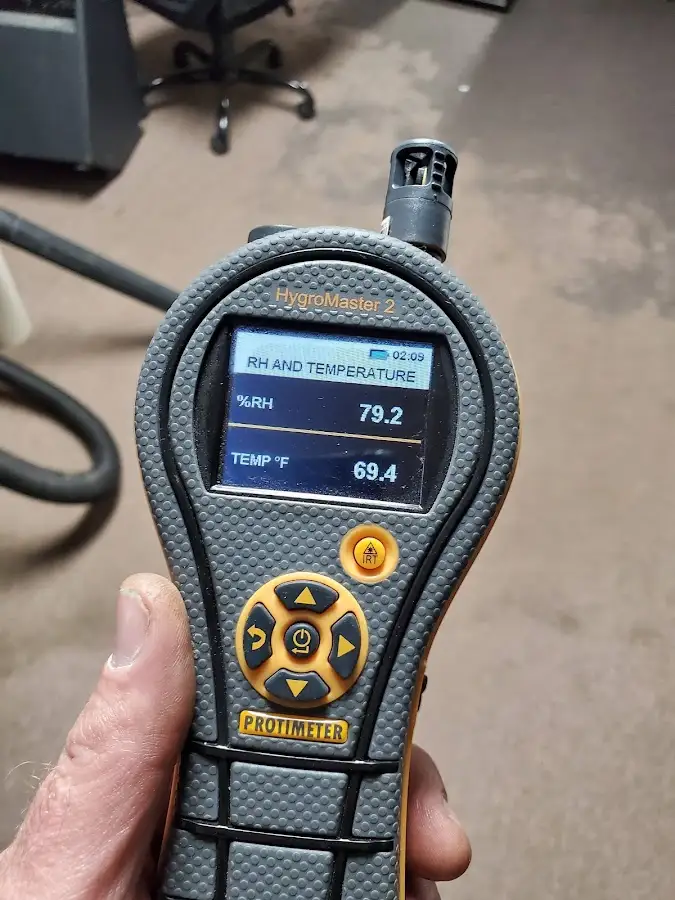 Moisture meter humidity assessment for Mold Remediation & Removal in Niles